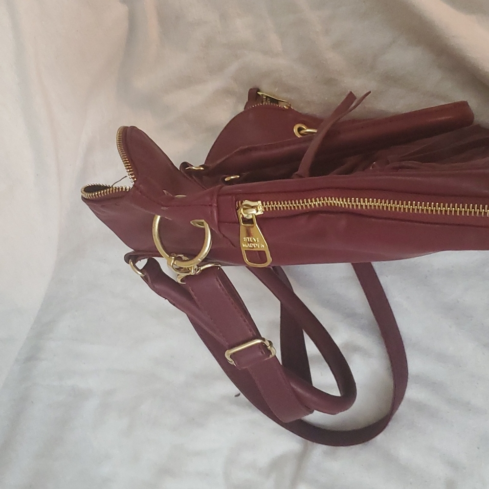 Steve Madden Burgundy purse - Picture 5 of 12